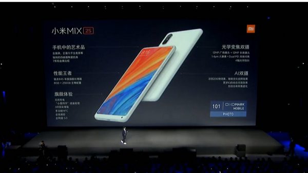 Xiaomi Mi MIX 2S gây chú ý với Snapdragon 845, camera kép 01 điểm tích hợp AI