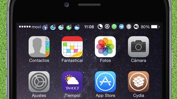 Cách hiển thị icon thông báo lên status bar độc lạ cho iOS 11