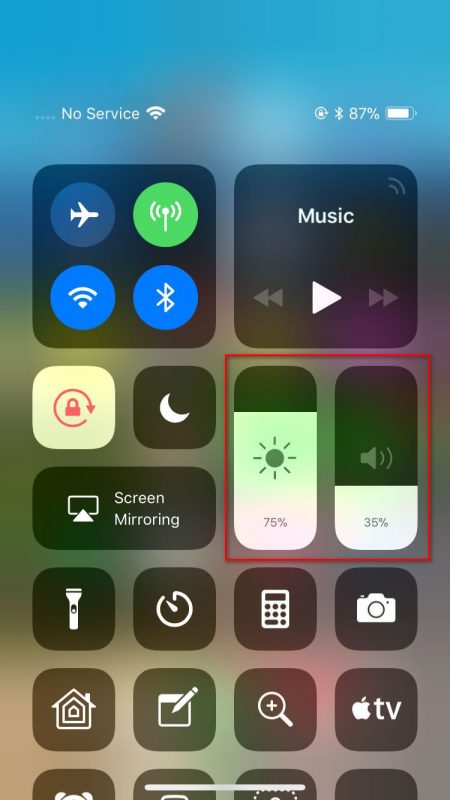 Cách thêm số phần trăm vào các thanh trên Control Center iOS 11 độc lạ