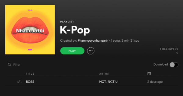 Thiết kế ảnh bìa độc lạ cho playlist nhạc Spotify