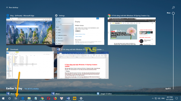 8 Tính năng mới trên Windows 10 Spring Creators Update