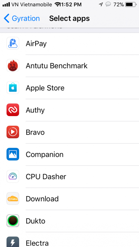 Cách quay ngang màn hình iPhone 5s, 6, 6s, 7, 8, X chạy iOS 11