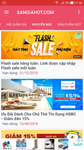 Săn voucher, mã giảm giá các trang thương mại điện tử trên Android