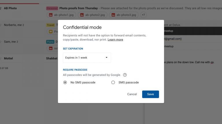 Gmail sẽ có thêm “Confidential Mode” nhằm tăng tính bảo mật cho email
