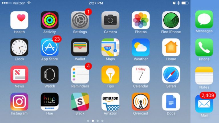 Cách quay ngang màn hình iPhone 5s, 6, 6s, 7, 8, X chạy iOS 11
