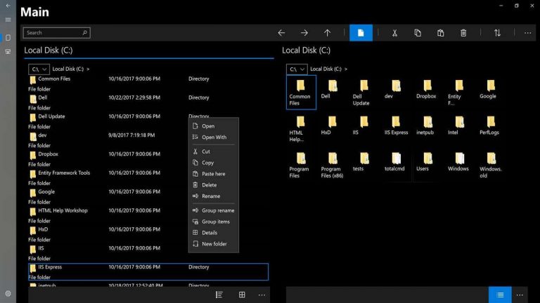 kommander (beta): Trình quản lý dữ liệu theo tab cho Windows 10