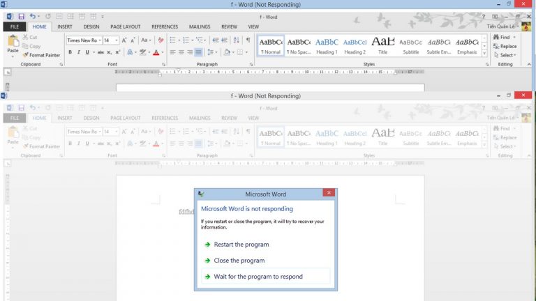 Cách xử lý lỗi not responding trên Windows 10