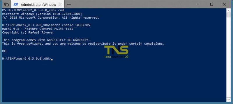 Cách bật nhiều tính năng ẩn trên Windows 10 build 17650