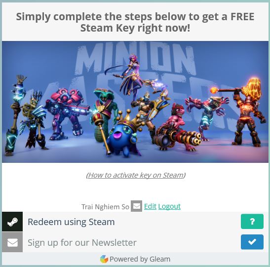 Minion Masters free Gleam.io