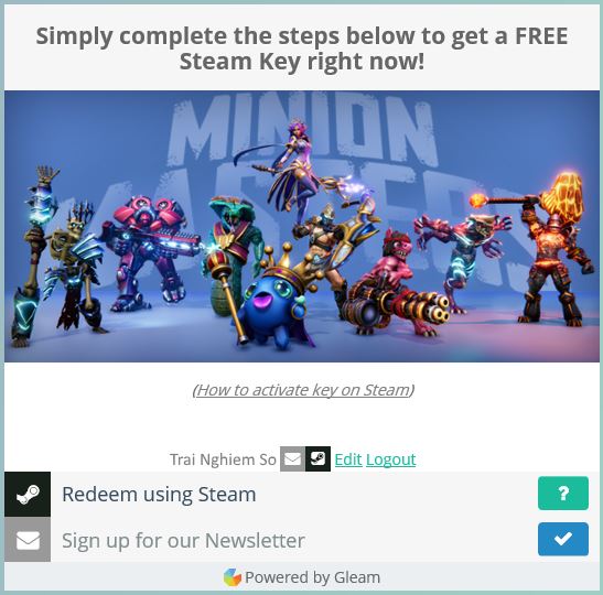 Minion Masters free Gleam.io