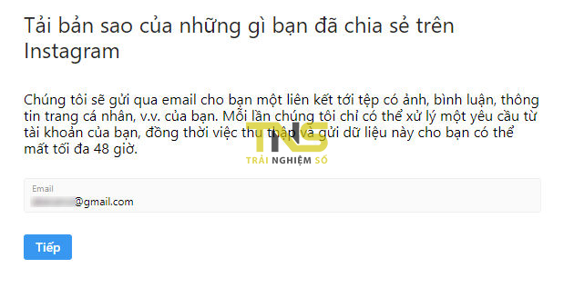 Cách tải và sao lưu toàn bộ dữ liệu trên Instagram để lưu trữ