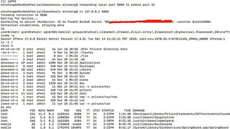 Jailbreak iOS 11.3: Lỗ hổng iOS 11.3 mới giúp chiếm quyền root