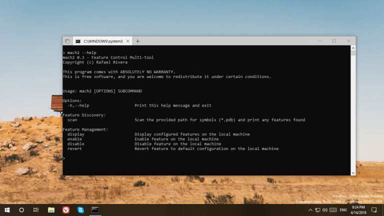 Cách bật nhiều tính năng ẩn trên Windows 10 build 17650