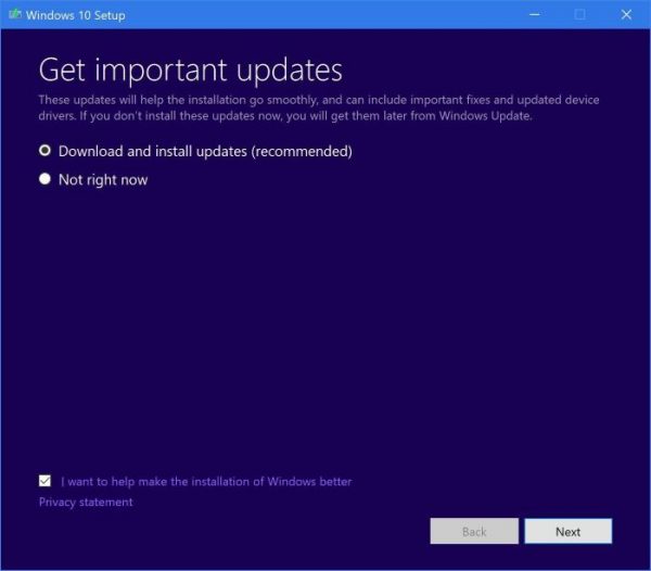 Windows 10 Setup