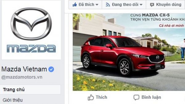 Mazda Việt Nam cảnh báo trang Facebook giả mạo để lừa đảo