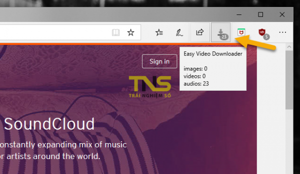 Tiện ích mở rộng mới tải nhạc, video, hình ảnh trên Microsoft Edge