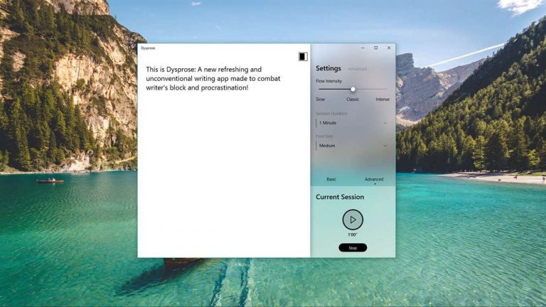 Dysprose: Luyện viết văn, đánh máy trên Windows 10