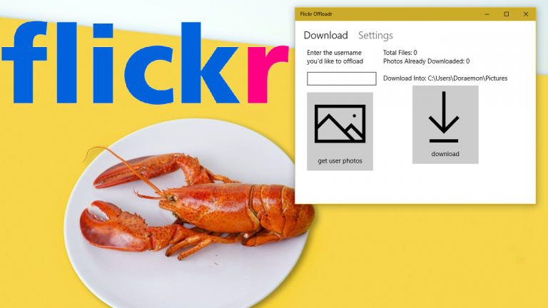 Flickr Offloadr: Tải toàn bộ hình ảnh Flickr của người dùng bất kỳ
