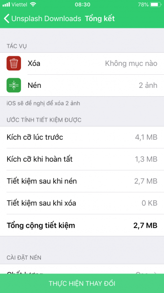 Cách giảm dung lượng video, ảnh trên iOS, tiết kiệm dung lượng