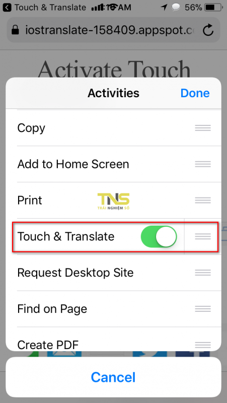Đang miễn phí ứng dụng dịch Anh-Việt trình duyệt iOS, giá gốc 45.000đ