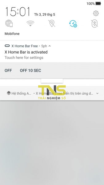 Mang thanh điều hướng iPhone X lên Android