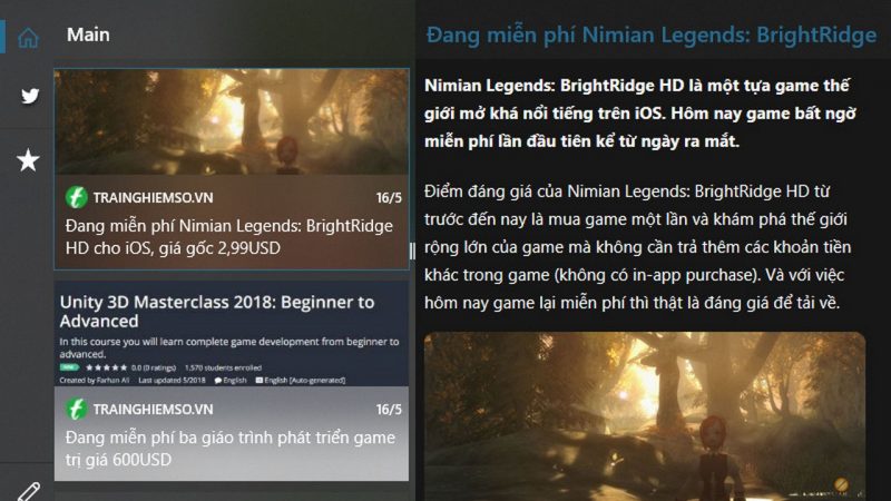 Xem tin báo mới nhất bằng ứng dụng Ark View trên Windows 10