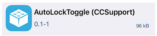 AutoLockToggle - Đem tính năng tự khoá màn hình lên Control Center