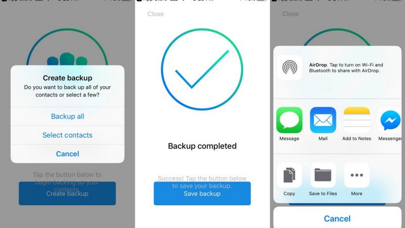 Cách sao lưu danh bạ iPhone