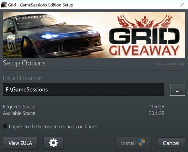GRID free GameSessions