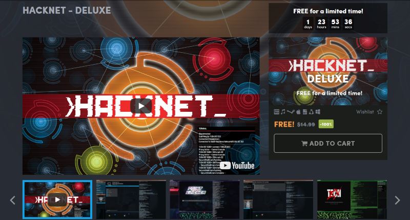 Hacknet Deluxe free Humble Store