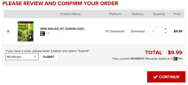 Mini Ninjas free Square Enix Store