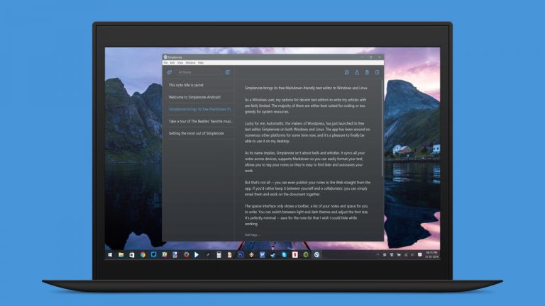 Simplenote: Dịch vụ ghi chú, hỗ trợ markdown, đồng bộ giữa nhiều nền tảng