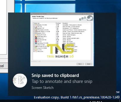 Chụp màn hình máy tính bằng Screen Snip và Screen Sketch