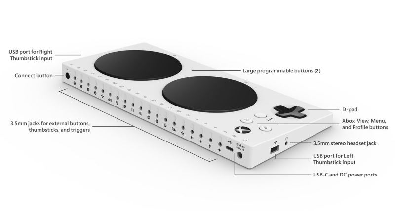 Microsoft giới thiệu Xbox Adaptive Controller, "tay cầm" giúp người khuyết tật chơi game dễ dàng
