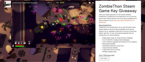 Zombiethon free Steelseries Games