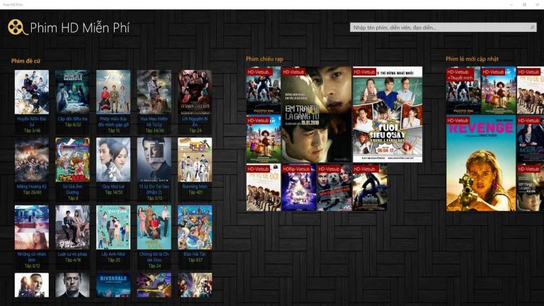 Free HD Film: Xem miễn phí hàng ngàn phim chất lượng HD tiếng Việt