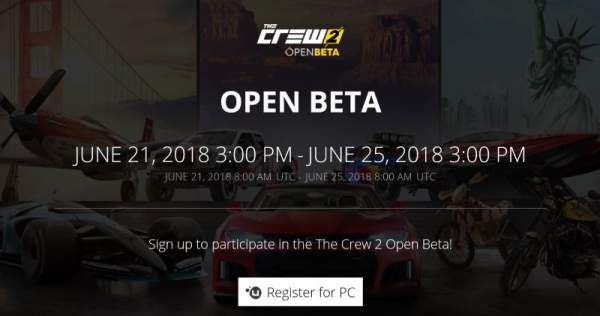 The Crew 2 Open Beta Sign Up