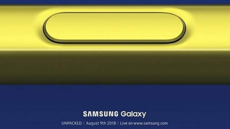 Samsung Note 9 chính thức trình làng ngày 9/8