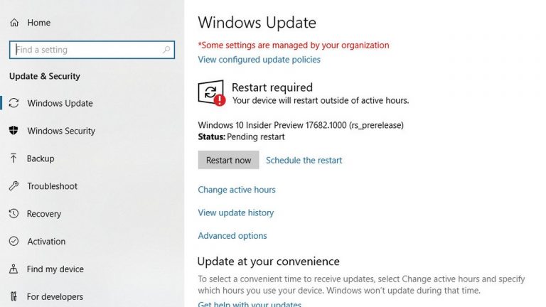 Mời bạn cập nhật Windows 10 Insider Build 17682