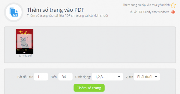 PDFCandy: Tiện ích chỉnh sửa PDF trực tuyến và trên Windows miễn phí