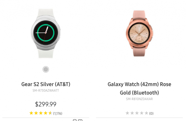 Galaxy Watch lộ hình ảnh màu hồng, kiểu dáng dây kim loại nữ tính