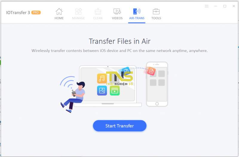 Dùng thử tính năng chuyển dữ liệu không dây trên IOTransfer 3: rất tốt!