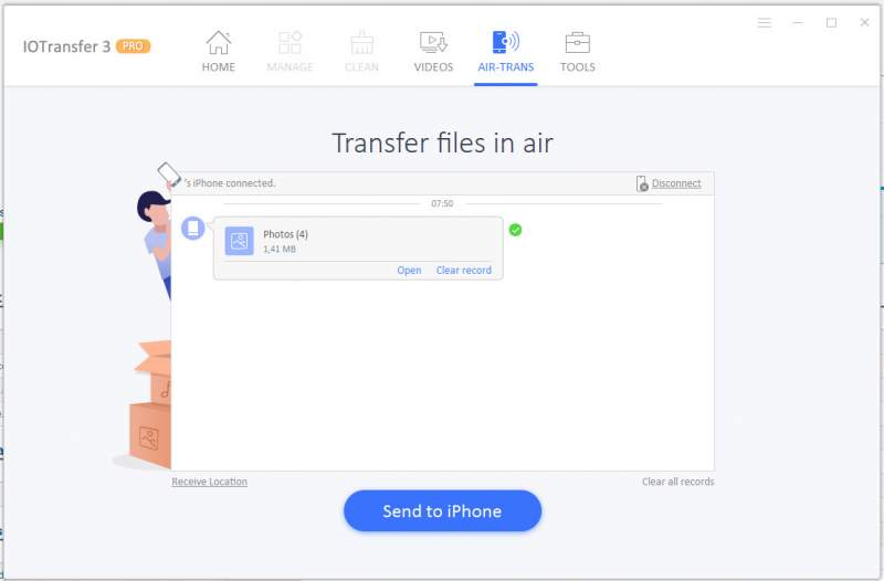 Dùng thử tính năng chuyển dữ liệu không dây trên IOTransfer 3: rất tốt!