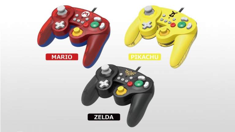 HORI sắp ra mắt ba mẫu tay cầm GameCube chủ đề Mario, Zelda và Pikachu cho Nintendo Switch