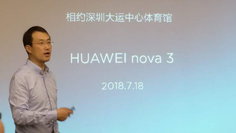 Huawei Nova 3 trình làng ngày 18/7, 4 camera, màn hình tai thỏ 6.3 inch
