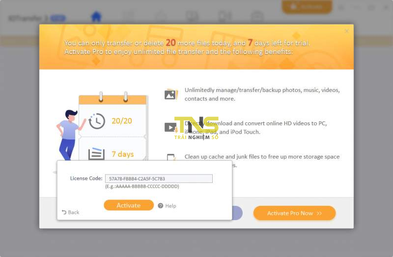 Đang miễn phí bản IOTransfer Pro trị giá 24,99USD