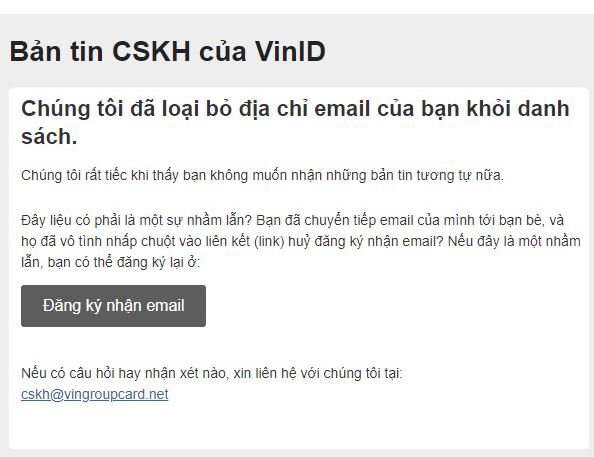 Cảnh báo tình trạng dùng thẻ VinID lừa đảo qua email giả mạo