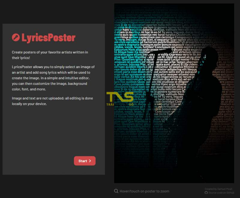 Cách tạo một poster dựa trên... lời bài hát