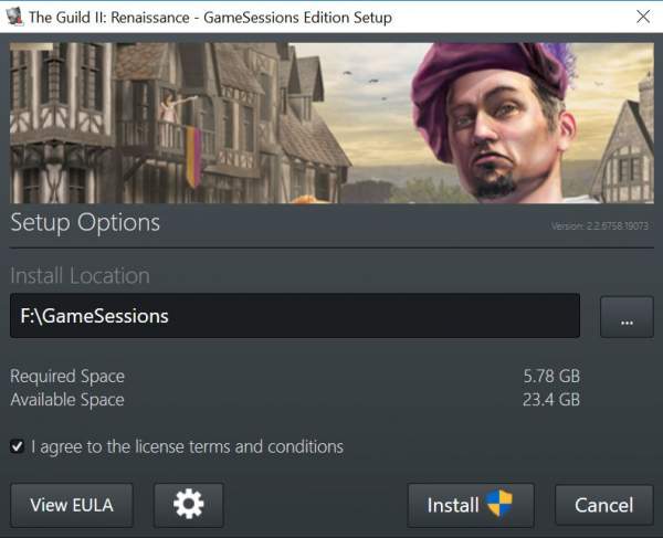 The Guild 2: Renaissance free GameSessions