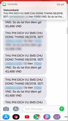 'Dội bom' tin nhắn người dùng, Vietcombank xin lỗi vì hệ thống nhà mạng cung cấp dịch vụ bị lỗi
